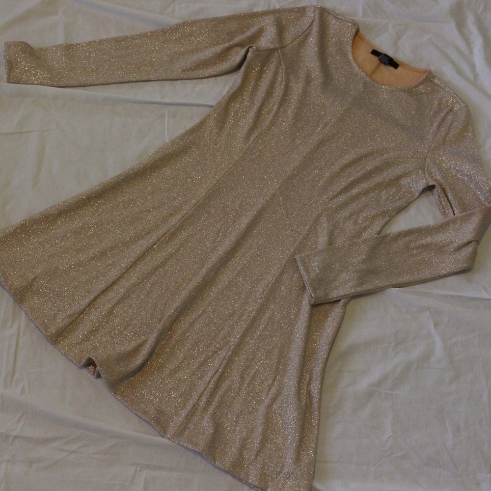 Sparkly rose gold dress